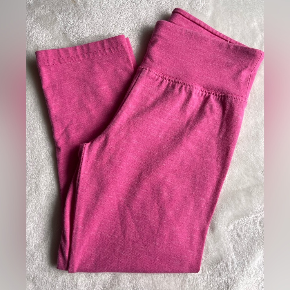 Justice HR cropped Legging, Pink, Girls size 10